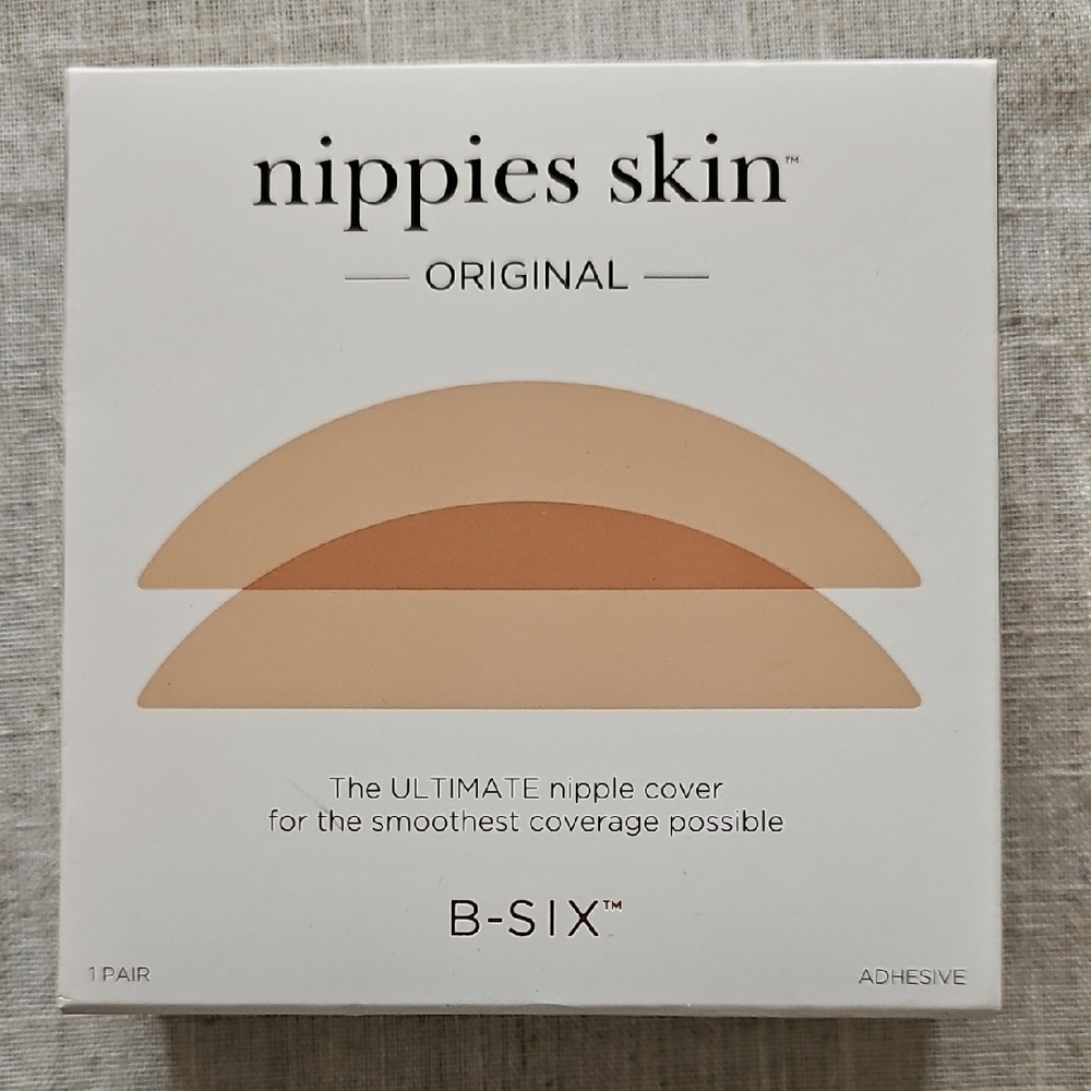 Nippies Skin Silicone Adhesive Nipple Covers Size L/XL D+ Cups Creme